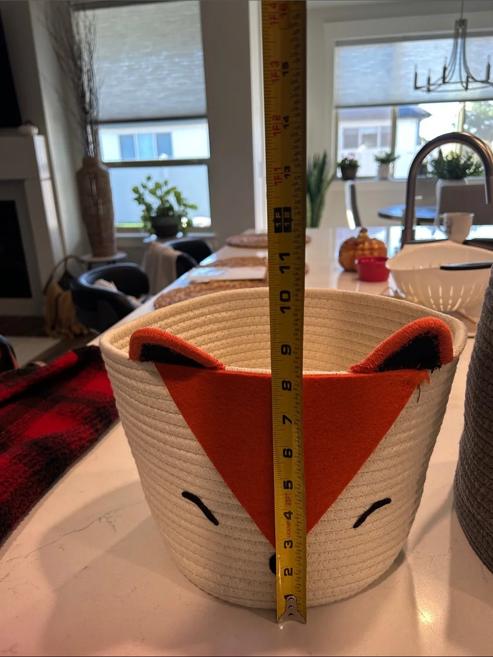 Source Unknown White & Orange Fox and Gray Bear Rope Storage Baskets